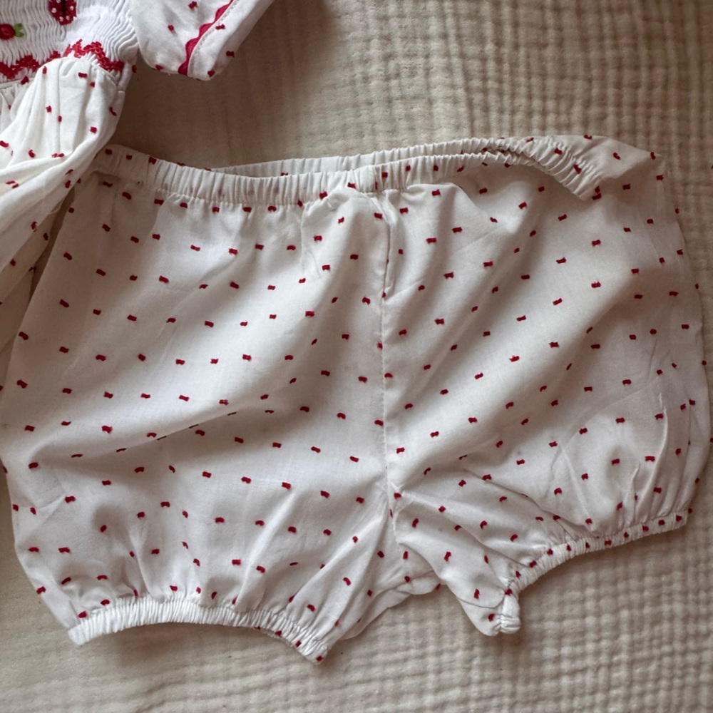 Rachel Riley Ladybug Smocked Dress - Picture 3 of 4
